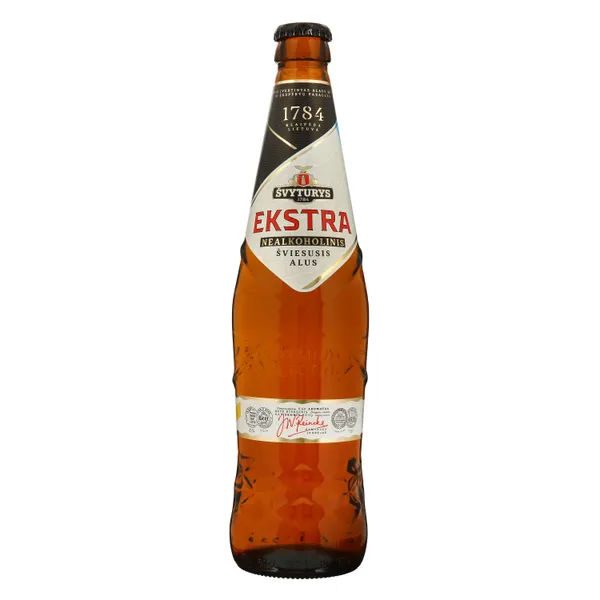 Nealkoholinis alus ŠVYTURYS Ekstra, 0,5 %, 0,5 l, butelis, D