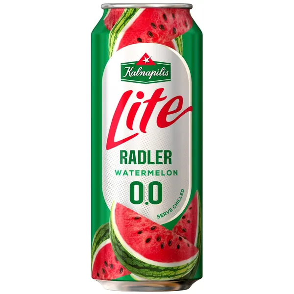Nealkoholinis arbūzų skonio alus KALNAPILIS LITE, 0,5 l