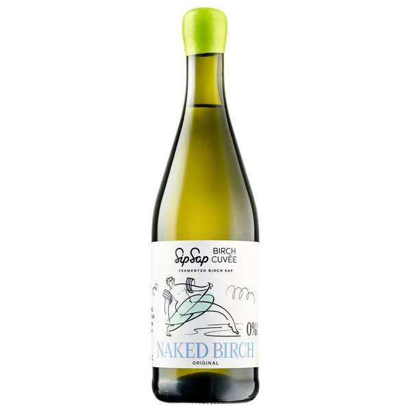Nealkoholinė fermentuota beržų sula SIP SAP BIRCH CUVEE NAKED BIRCH, 0,75 l