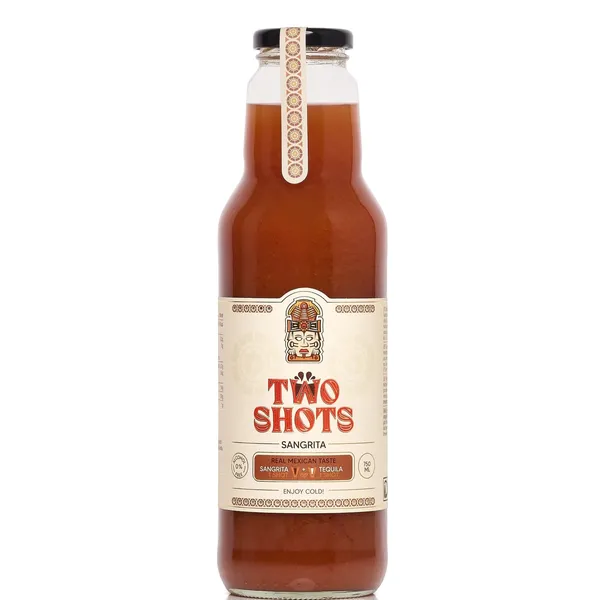 Nealkoholinis gaivusis sulčių gėrimas TWO SHOTS SANGRITA, 0,75 l