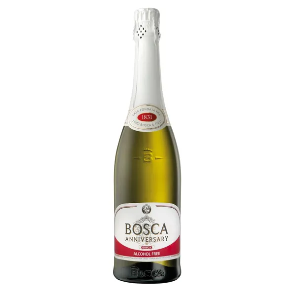 Nealkoholinis gazuotas aromatizuotas putojantis pusiau sausas vynas BOSCA ANNIVERSARY, 0,75 l