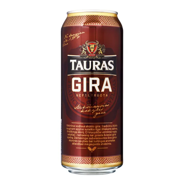Nefiltruota gira TAURAS, 500 ml