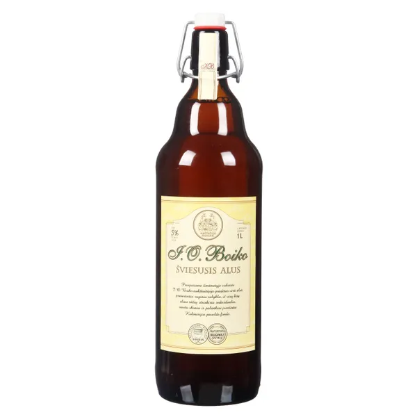 Nefiltruotas alus I.O. BOIKO, 5%, 1l