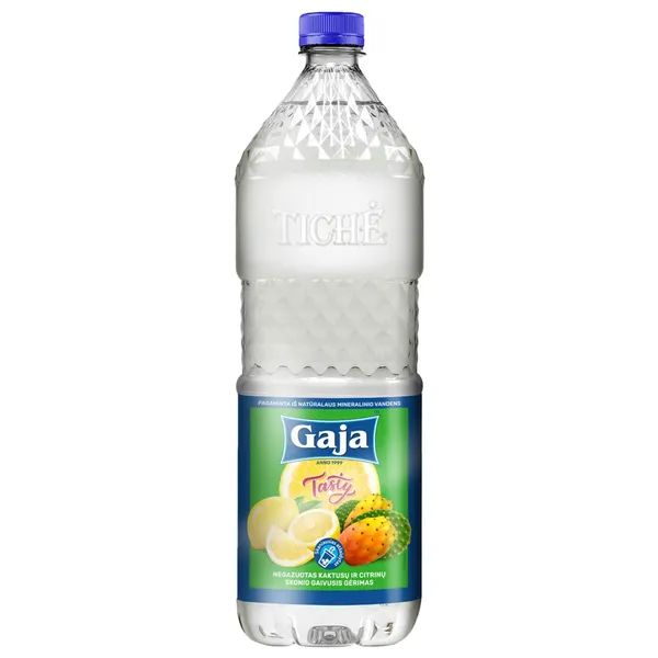 Negazuotas kaktusų ir citrinų skonio gaivusis gėrimas GAJA, 1,5 l