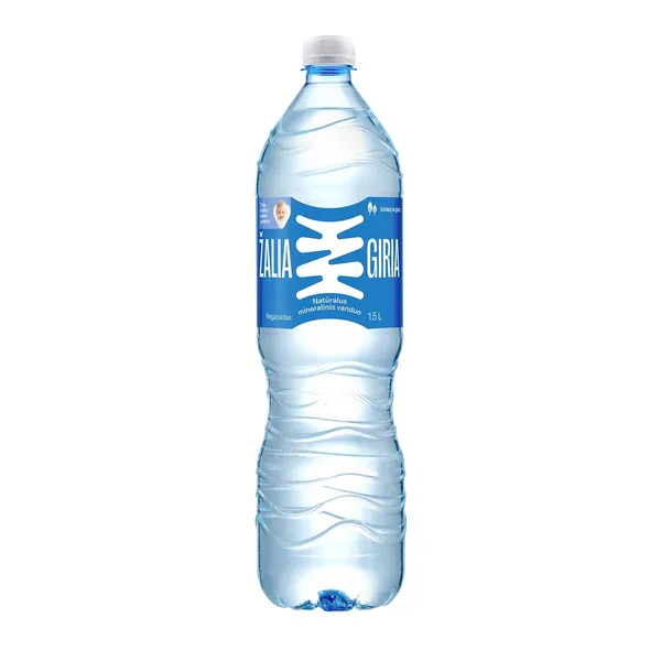Negazuotas natūralus mineralinis vanduo ŽALIA GIRIA 1,5 l PET