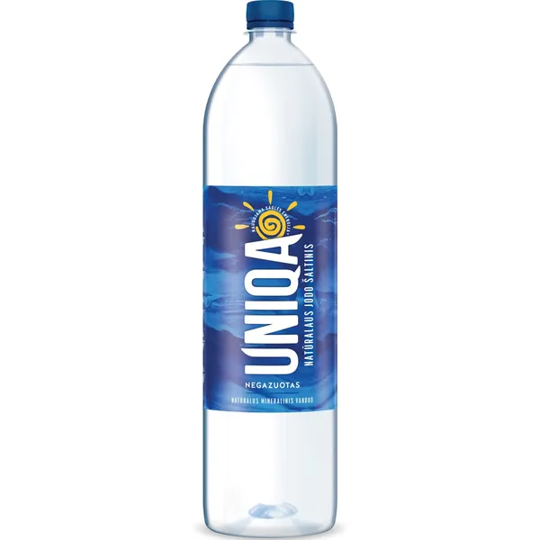 Negazuotas mineralinis vanduo UNIQA, 1,5 l