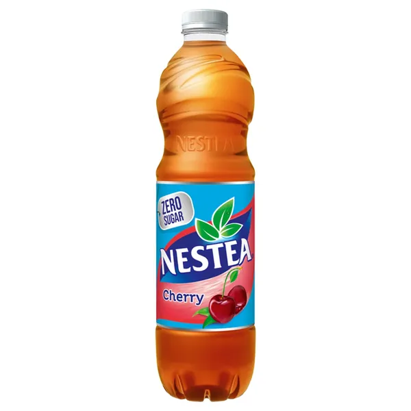 Negazuotas vyšnių skonio gavusis gėrimas su juodąja arbata ZERO NESTEA, su saldikliais, 1,5 l