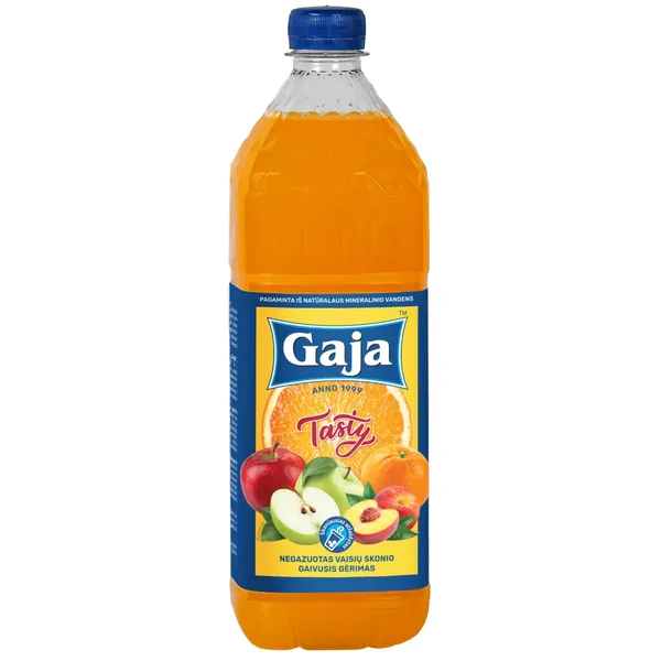 Negazuotas vaisių skonio gaivusis gėrimas GAJA, 1 l