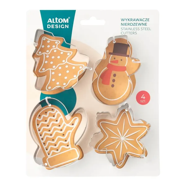 Nerūsējošā tērauda formas 4gab CH25