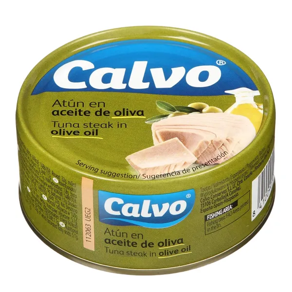 Nesmulkintas tunas alyvuogių aliejuje CALVO, 160 g