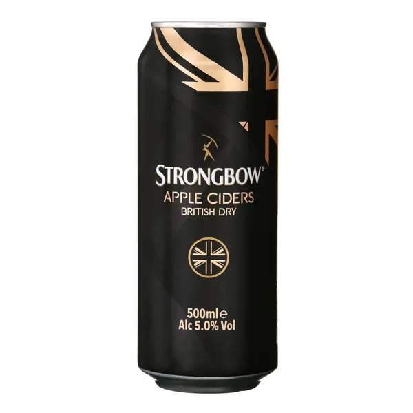 Sausasis obuolių sidras STRONGBOW Apple Dry, 5 %, 0,5 l