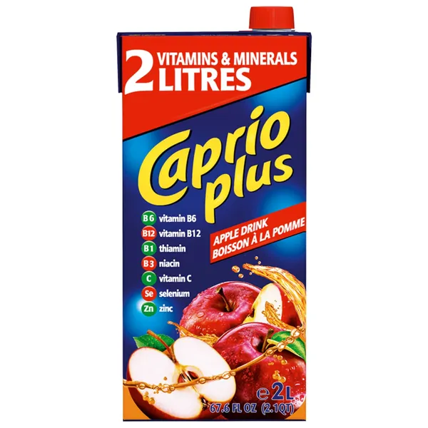 Obuolių gėrimas CAPRIO, su saldikliais, 2 l