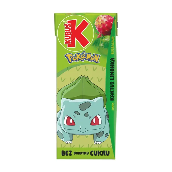 Obuolių, kaktusų, žaliųjų citrinų gėrimas KUBUS, 200 ml
