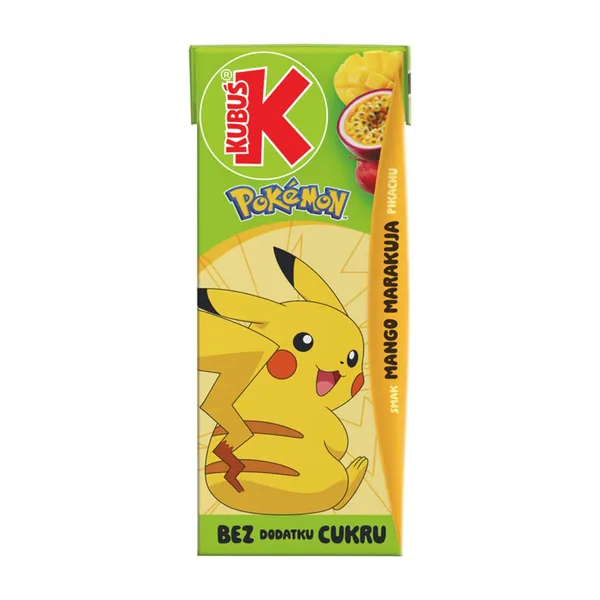 Obuolių, mangų ir pasiflorų vaisių skonio gėrimas KUBUŠ, 200 ml