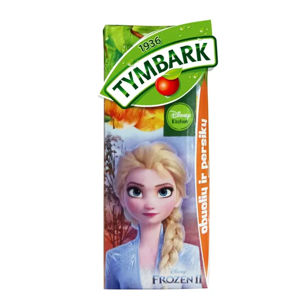 Ābolu un persiku dzēriens Tymbark 0.2L