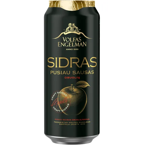 Sidras V.E. Obuolių 4.5% 0,5L