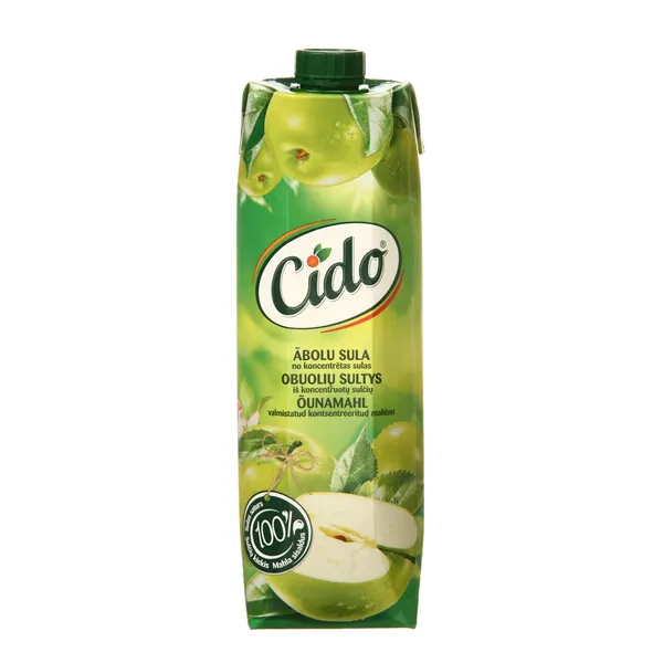 Obuolių sultys CIDO, 100%, 1 l
