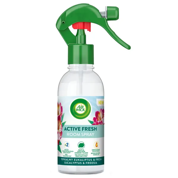 Purškiamasis oro gaiviklis AIRWICK, atogrąžų eukaliptų ir frezijų kvapo, 237 ml