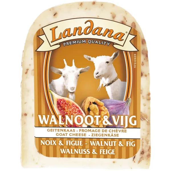 Ožkos sūris su graikiniais riešutais ir figomis LANDANA, 200 g