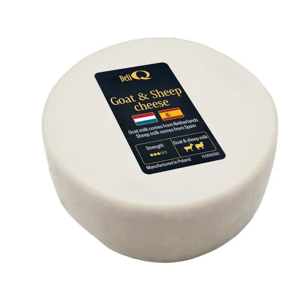 Ožkų ir avių pieno sūris DELI Q, 40 % rieb., 130 g