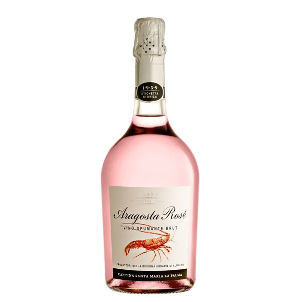 Putojantis rožinis vynas ARAGOSTA SPUMANTE BRUT, 12 %, 0,75 l