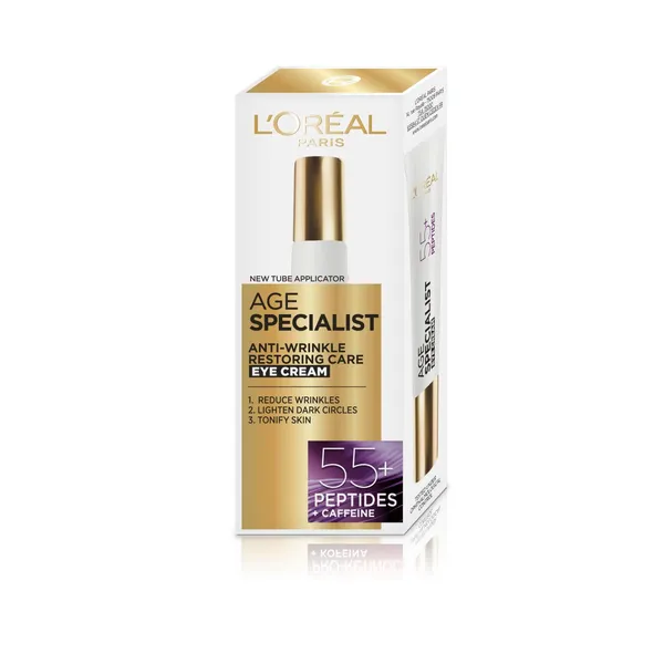 Paakių kremas L'OREAL AGE SPECIALIST 55+, 50 ml