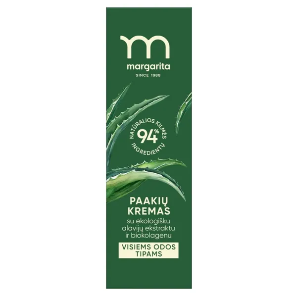 Paakių kremas MARGARITA su alavijais, 15 ml