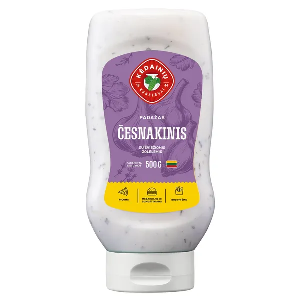 Padažas KĖDAINIŲ KONSERVŲ FABRIKAS ČESNAKINIS, 500 g