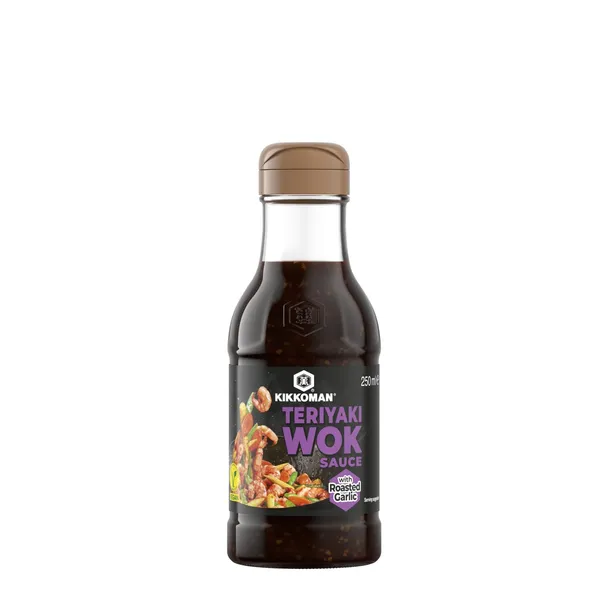 Padažas su kepintais česnakais KIKKOMAN TERIYAKI, 250 ml