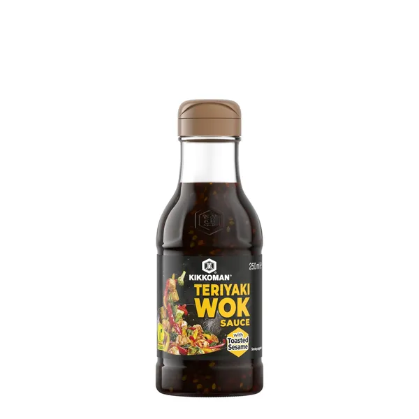 Padažas su skrudintomis sezamo sėklomis KIKKOMAN TERIYAKI, 250 ml
