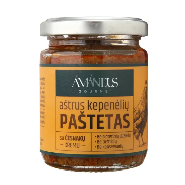Paštetas su česnakų kremu AMANDUS GOURMET, 155 g