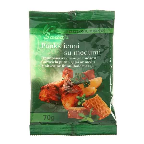 Prieskonių mišinys paukštienai su medumi SAUDA 70 g