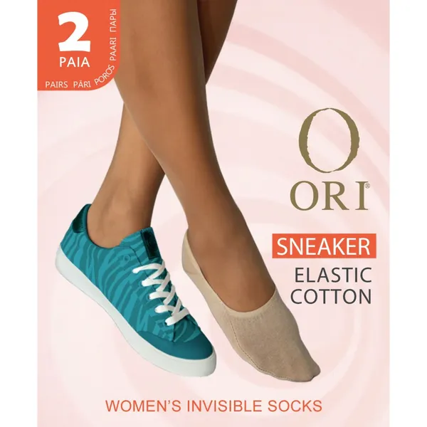 Pėdutės ORI SNEAKER COTTON NERO, 39-42, 2 poros