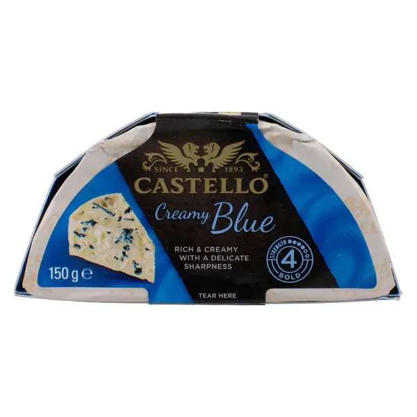 Pelėsinis sūris CASTELLO BLUE, 70 % rieb., 150 g
