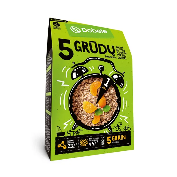 Dribsniai DOBELE (penkių grūdų), 500 g
