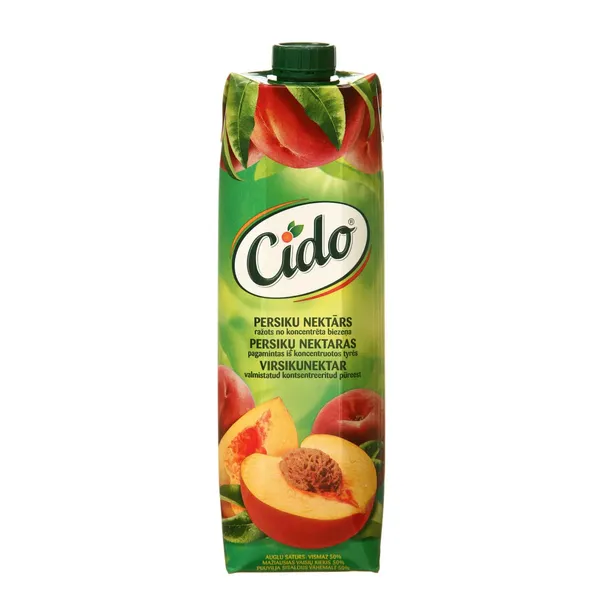 Persikų nektaras CIDO (50%), 1 l