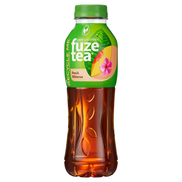 Negazuotas gaivusis persikų skonio juodosios arbatos gėrimas FUZE TEA, 500 ml