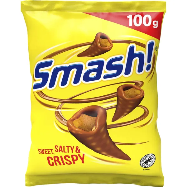 Pieninio šokolado užkandukai SMASH, 100 g