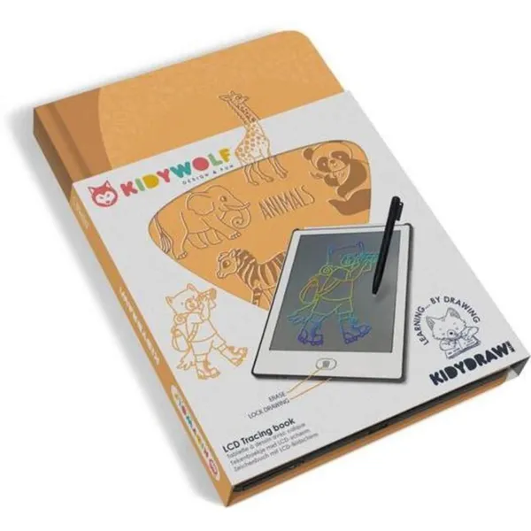 Piešimo planšetė KIDYWOLF ANIMALS, KIDYDRAW-MINI-ANI