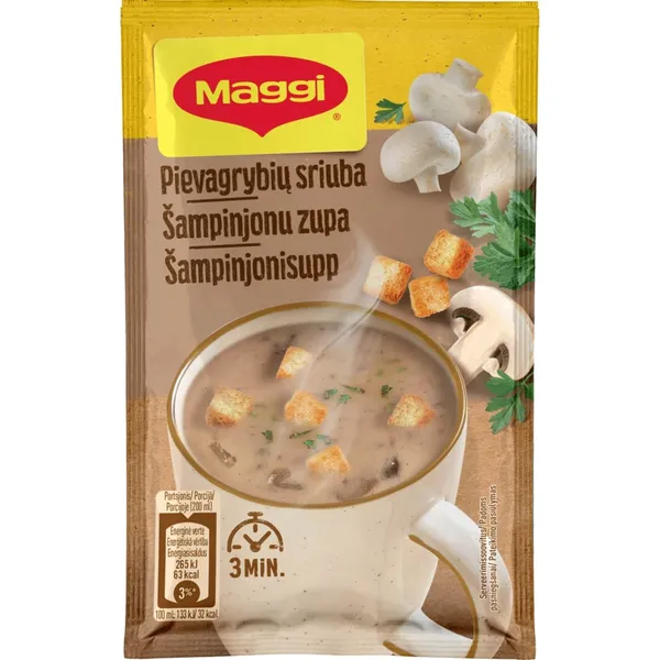 Pievagrybių sriuba su skrebučiais MAGGI, 14 g