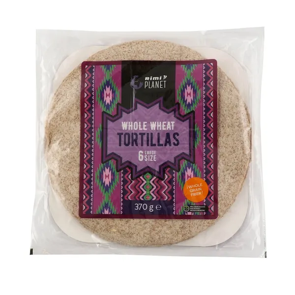 Tortiljas Rimi Planet pilngraudu kviešu 370g