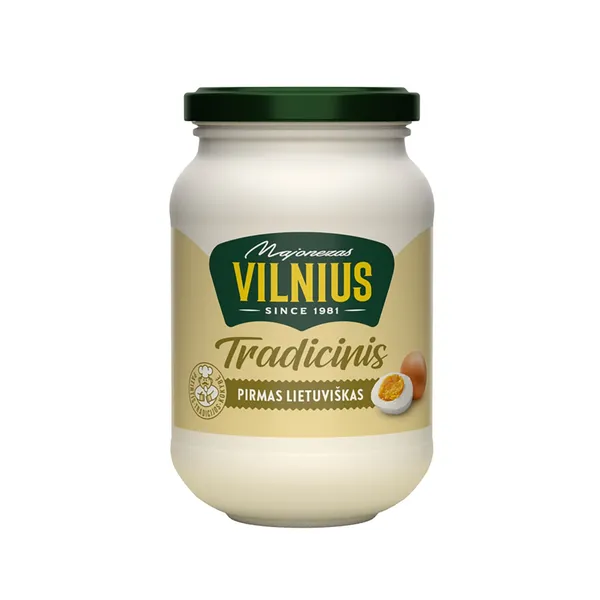 Majonezas VILNIUS PIRMAS LIETUVIŠKAS, 475 ml (450 g)