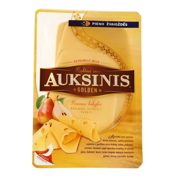 Pjaustytas AUKSINIS fermentinis sūris, 45% rieb., 150 g