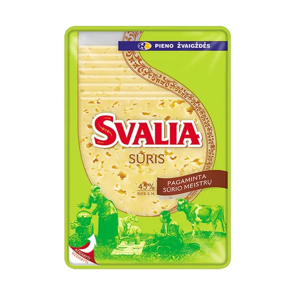 Pjaustytas puskietis sūris SVALIA 45 % rieb., 150 g