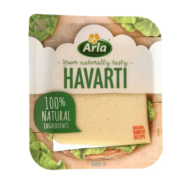 Pjaustytas sūris ARLA Havarti, 150 g