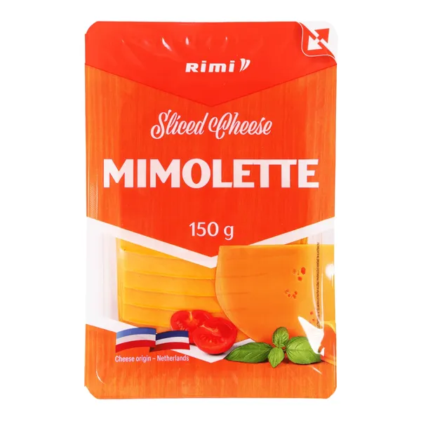 Pjaustytas suris RIMI MIMOLETTE, 43 % rieb., 150 g