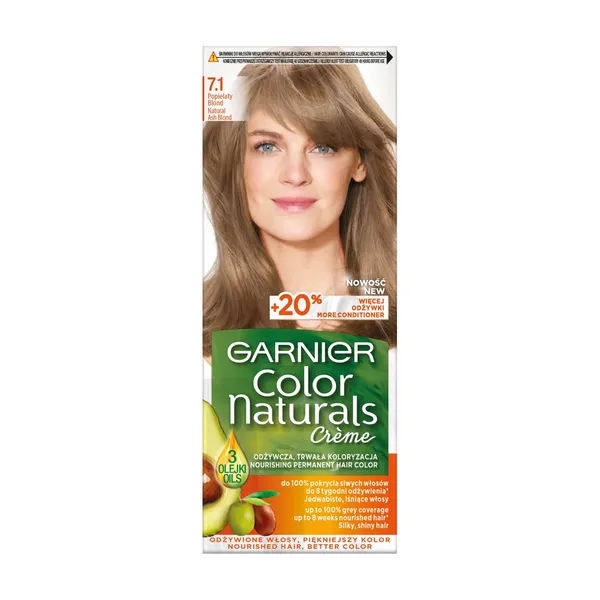 Plaukų dažai GARNIER Color Naturals 7.1, 1 vnt.