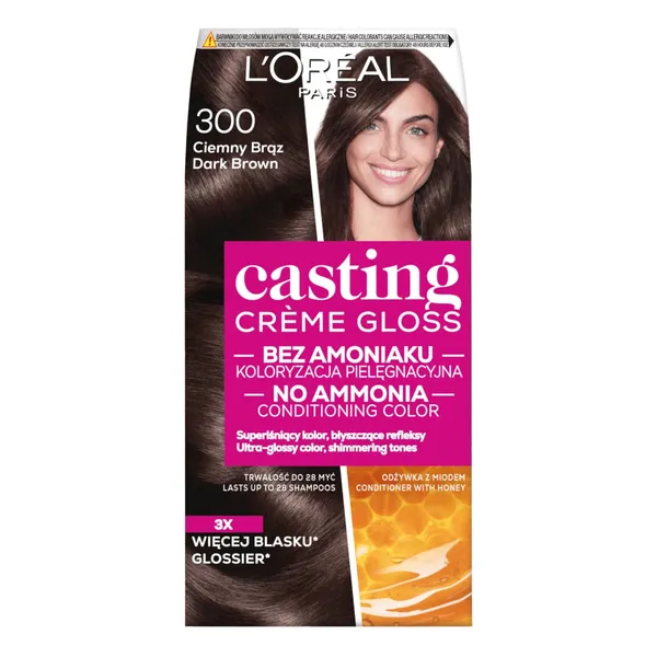 Plaukų dažai L'OREAL CASTING CREME GLOSS, Nr. 300, 1 vnt.