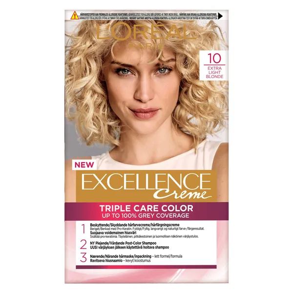 Plaukų dažai L'OREAL EXCELLENCE CREME, Nr. 10, 1 vnt.