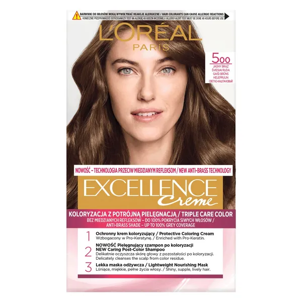 Plaukų dažai L'OREAL EXCELLENCE CREME, Nr. 500, 1 vnt.
